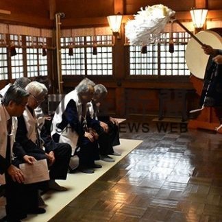 色丹島と歯舞群島・水晶島の二つの島の元島民ら 根室で3つの神社祭(2019-10-28)