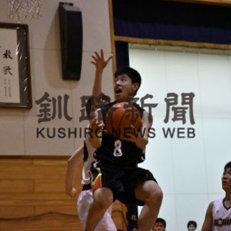 高校バスケ会長杯　男子釧江南V(2019-11-19)