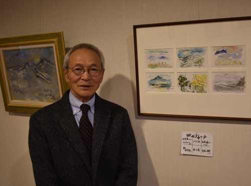 芦野館で深谷さん油彩展(2019-11-19)