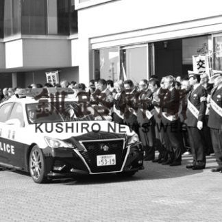 冬の全国交通安全運動へ出動式(2019-11-12)