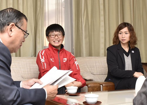 太田姉妹 健闘誓う(2019-10-23)