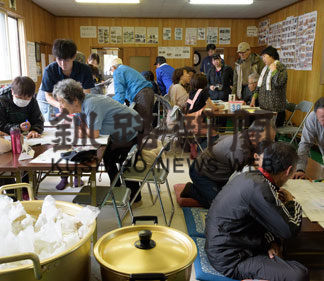 災害時想定し　炊き出し体験(2019-10-20)