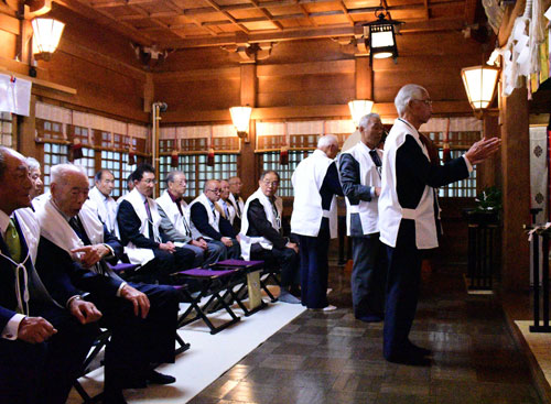 多楽島出身者 金刀比羅神社で北方領土復帰を祈願(2019-09-26)