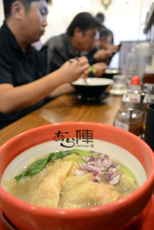 モクズガニのラーメン あら陣(2019-09-28)