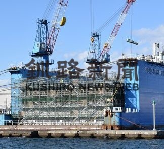 利便性向上へ工事着々　釧路港(2019-09-30)