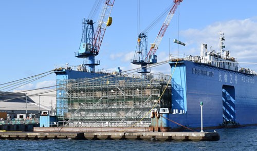 利便性向上へ工事着々 釧路港(2019-09-30)