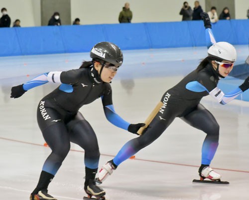 全国高校スケート・アイホ 釧江南女子リレー9位(2020-01-27)