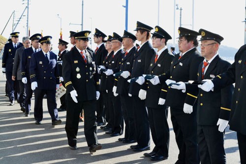 厚岸で消防出初め式(2020-01-10)