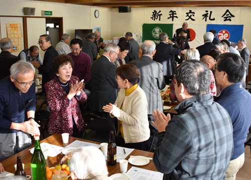 和やかに役員歓談 春採下町地区連町(2020-01-08)