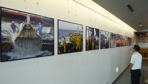 漁師の姿生き生きと 神野さん写真展(2019-08-23)