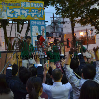 餅まきやライブ盛況(2019-08-24)