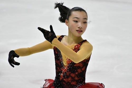 全道中学スケート 山﨑(附属)出遅れ8位(2020-01-12)