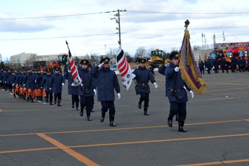 防災力向上へ決意釧路で新年観閲式(2020-01-08)