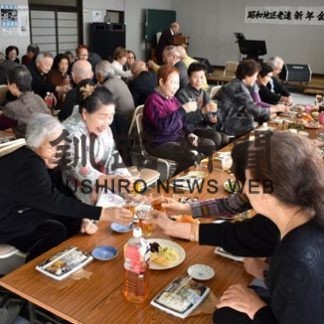 歌や踊り芸披露　昭和地区老ク連(2020-01-08)