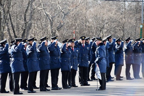 別海で消防出初め式(2020-01-10)