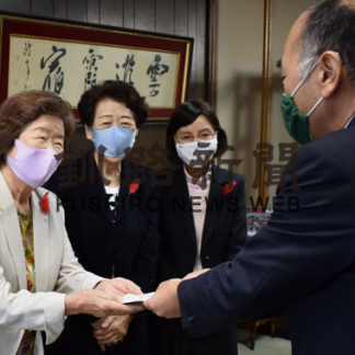 医療従事者に感謝、市立病院に寄付(2020-10-15)