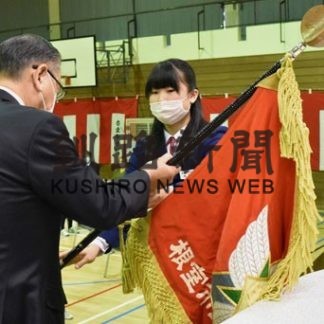 啓雲中で閉校記念式典(2020-11-29)
