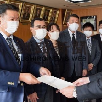 市民連合議員団、重点１３項目を含む２４政策１４１項目を市に政策要望(2020-12-15)