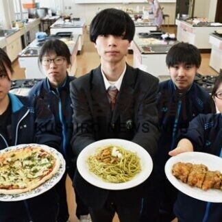 地元食材で３品考案　白糠高生、商品化目指し試作(2021-01-29)