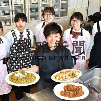 白糠高生考案レシピ、レストラン提供へ(2021-02-28)