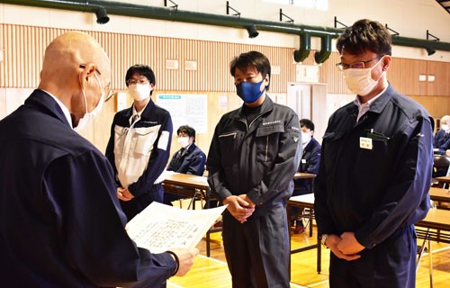 真壁建設が安全大会 無事故無災害を誓う(2021-04-30)