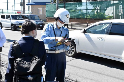 釧路署が自転車利用者を指導取り締まり(2021-06-24)