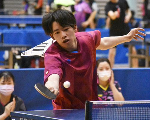 一瀬 単複で2冠 全道卓球地区予選(2021-08-01)