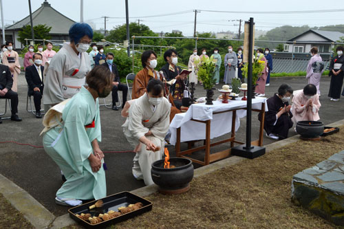 本行寺で茶筅供養(2021-07-22)