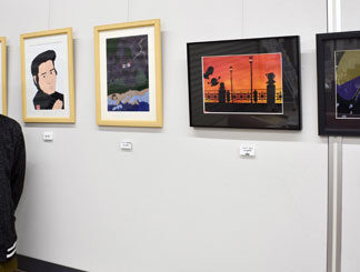 著名人似顔絵や創作キャラ　日生ハルイラスト展(2021-07-09)