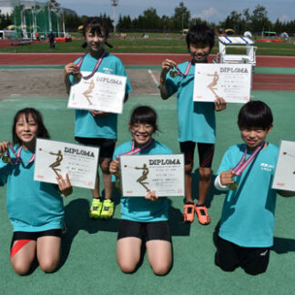 釧路ＪＲＣの５人全道Ｖ　小学陸上(2021-08-29)