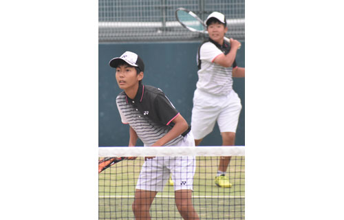村上・宮田組(弟子屈)優勝 女子は鈴木・松井組(鶴居) 中学ソフトテニス(2021-08-10)
