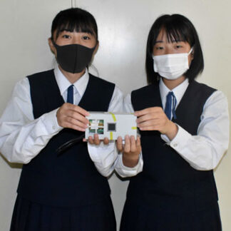 換気の必要性発信　遠矢中生徒会Co2濃度計使い呼び掛け(2021-08-29)