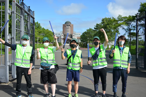 街頭走り事故や犯罪抑止 釧路学生防犯パトロールが発足(2021-08-06)