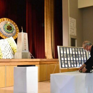 標津町で殉公者追悼式(2021-08-14)