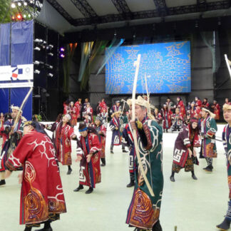 世界へアイヌ舞踊披露、釧根・十勝合同チーム参加(2021-08-09)