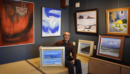 境信義さんが「米寿記念展」(2021-09-11)