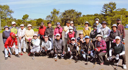 パークゴルフで 和気あいあいと 釧路新潟県人会(2021-09-28)