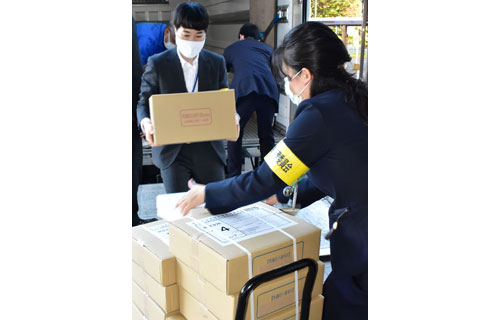 衆院選投票用紙、根室管内分到着(2021-09-28)