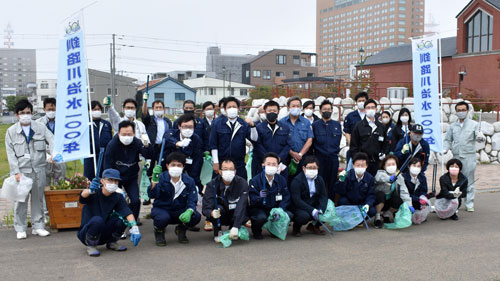 40人清掃活動に汗(2021-09-24)