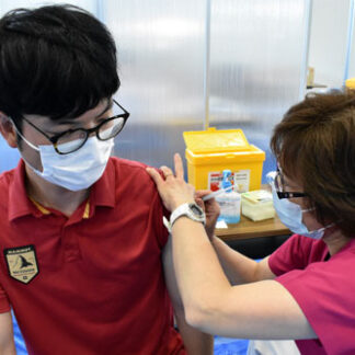 集団接種終了　町民の８６％達成(2021-09-08)