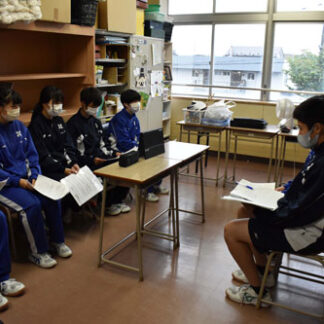 いじめ撲滅へ学校宣言　鳥取西中で全学級討議結果発表(2021-09-14)