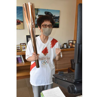 聖火ランナーの共栄小教諭・大野さん、全校児童に思い語る(2021-09-08)