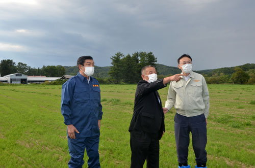 自民道第7区支部 作物の生育状況視察(2021-09-04)