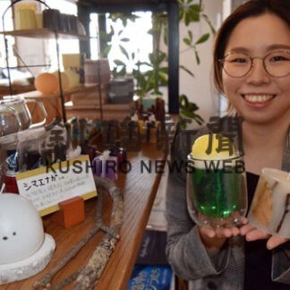 キャンドル作家の立花さん「カラフルマルシェ」初出店(2021-10-15)