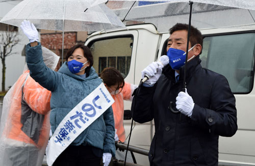 選挙フラッシュ 「篠田氏を国政に」勝部氏が応援演説(2021-10-22)