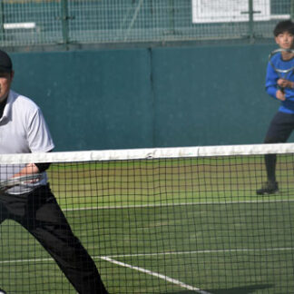 体育祭高校ソフトテニス　男子は宗澤・橋本組Ｖ　(2021-10-26)