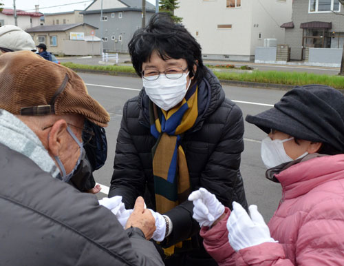 紙氏、石川氏応援 政権交代を訴え(2021-10-21)