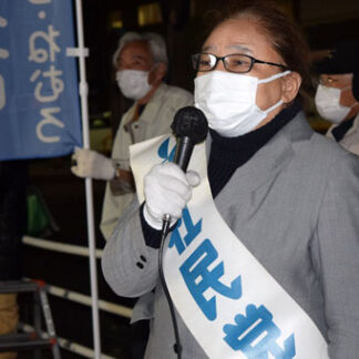 【選挙フラッシュ】社民党の豊巻氏、来釧し支持訴え(2021-10-26)