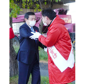 初の週末、支持訴え　衆院選道７区(2021-10-24)