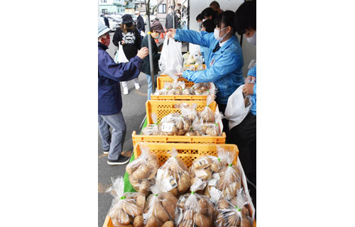 乳製品や新鮮野菜販売 日ごろの活動成果PR 標茶高校フェア(2021-10-22)